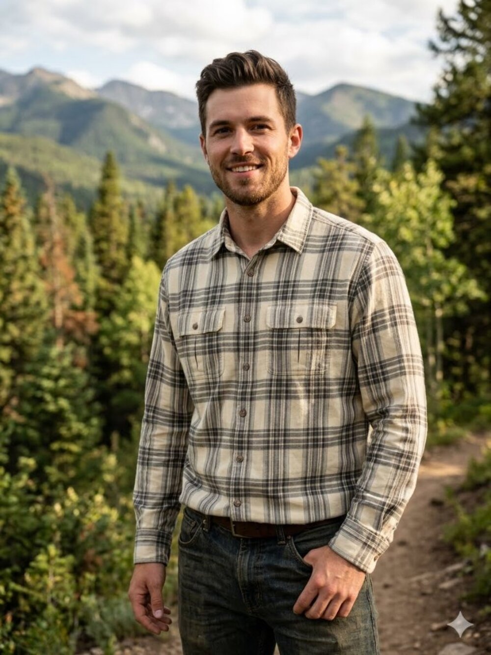 Eddie Bauer Button Down Plaid Shirt